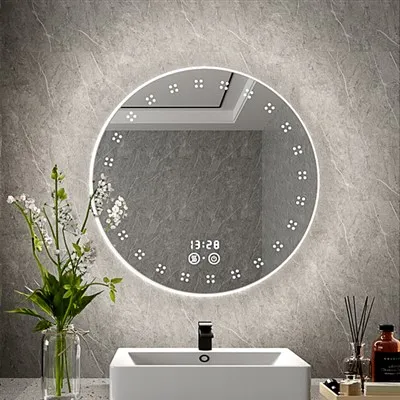 Circle Badezimmer-Schminkspiegel mit Beleuchtung und dimmbarem Design